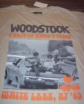 Woodstock Peace Love Music Festival Concert T-Shirt Mens Large New w/ Tag - £15.82 GBP