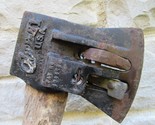 VINTAGE CHOPPER 1 USA SPRING LOADED AXE good edge COOL ORIGINAL HANDLE - $73.85