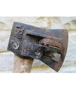 VINTAGE CHOPPER 1 USA SPRING LOADED AXE good edge COOL ORIGINAL HANDLE - $78.99