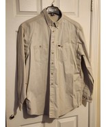 Carhartt mens size 2XL khaki long sleeve button up shirt - £19.45 GBP