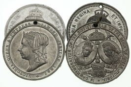 1897 Gran Bretaña Reina Victoria&#39;s Aniversario de Diamante Medallón Lote De - £94.14 GBP