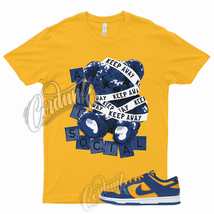 Gold ANTI T Shirt for Dunk Low UCLA Blue Jay University Yellow Michigan 1 Pollen - £20.05 GBP+