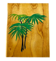 Vintage Rubber Stampede Tropical Palm Bamboo Rubber Stamp Z564F - $9.99