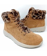Skechers Womens On The Go Leopard Print Slip-on Goga Mat Glacial Boots -... - $47.80 CAD