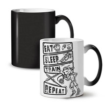 Eat Sleep Train NEW Colour Changing Tea Coffee Mug 11 oz | Wellcoda - £19.50 GBP