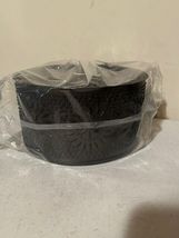 Round tin Ceiling with punched Chisel in Kettle Black image 3