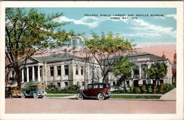 Green Bay Wisconsin Kellogg Library and Neville Museum Postcard X6 - £5.47 GBP