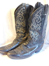 Justin Black Cowboy Boots 9.5D - £8.78 GBP