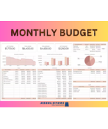 Budget Spreadsheet for Google Sheets: adapt color-Modify currency, Track... - £2.70 GBP