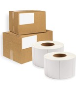 Direct Thermal Labels 4x8 No Perf. 12in Core. Pack of 4360 Self-Adhesive... - $248.55