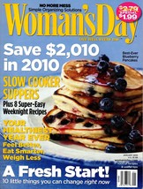 Woman&#39;s Day Magazine January 2010 Slow Cooker Suppers Simple Organizing Solution - £6.14 GBP