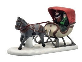 Dept 56 One Horse Open Sleigh Heritage Village Collection 5982-0 VTG 1990 BOXED - £18.86 GBP