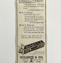 1916 Colgate Ribbon Dental Cream Advertisement Toothpaste DWMYC1 - £10.22 GBP