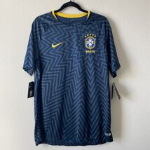 NIKE- AUTHENTIC 2017 BRAZIL FOOTBALL SOCCER JERSEY - SIZE LARGE - NWT - $51.30