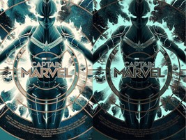 Captain Marvel Glow In The Dark Variant Matt Taylor Print Poster Mondo #/300 Gid - $241.62