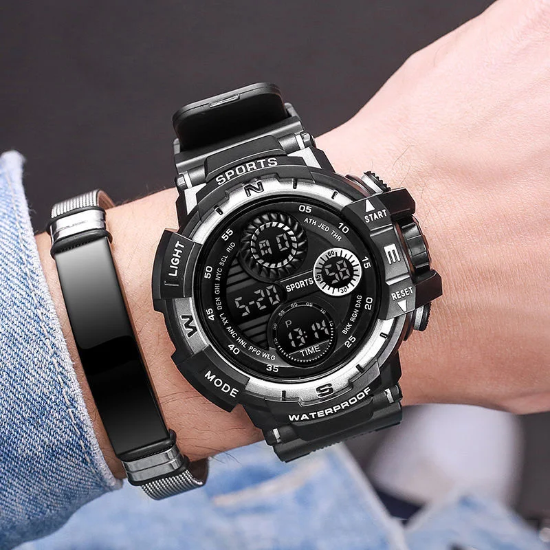  Men&#39;s Digital Watch  Waterproof  Big Dial Heavy Hand Clock G Electronic Shock A - £84.72 GBP