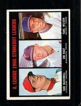 1967 Topps #237 Sam MCDOWELL/JIM KAAT/EARL Wilson Vg+ Al Strikeout *X99009 - £2.69 GBP