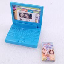 Mary Kate and Ashley Dolls Let's Hang Out Room blue Laptop computer DVD ... - $5.00