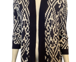 NWT Talbots Navy and White 3/4 Sleeve Open Cardigan Sweater Size XL - $37.99