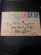 1917 Special Delivery Cover 2- 5c 1-2c With .Org Letter NY - £1.55 GBP