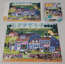 Wysocki Prairie Wind Flowers Puzzle Buffalo 300 Pc Large Charles EVC COM... - £20.25 GBP