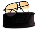 New TOM FORD Xavier TF1060 01F Black Sunglasses 64-14-135mm B60mm Italy - $220.49