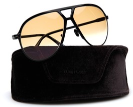 New TOM FORD Xavier TF1060 01F Black Sunglasses 64-14-135mm B60mm Italy - £175.70 GBP