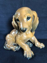 Rosenthal Huge Dachshund Puppy Sitting Large Dog Karner, Selb Germany - £338.94 GBP