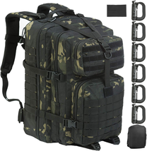 45L Large Military Tactical Backpack Army 3 Day Assault Pack Molle Bag Backpacks - £57.39 GBP