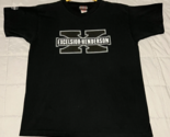 Excelsior-Henderson Motorcycle T-Shirt Black Vintage Adult XL Single Sti... - £16.97 GBP