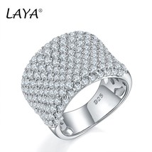 925 Sterling Silver Fashion High Quality Zircon Vintage Trendy Ring Gift Luxury  - £50.52 GBP