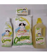 4X CARISMA DETERGENTE LIQUIDO , 1 BOLSA DE POLVO , 1 SUAVIZANTE 1 JABON ... - $649.39 MXN