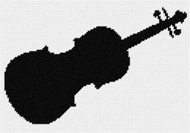 Pepita Needlepoint kit: Violin Silhouette, 10&quot; x 7&quot; - £39.54 GBP+
