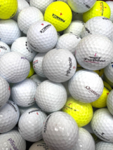 150 Pinnacle AAA Used Golf Balls...Rush, Soft, Gold, Yellow included - $62.89