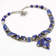 Lapis Lazuli Handmade Black Friday Gift Jewelry Necklace Nepali 18" SA 4894 - £19.17 GBP