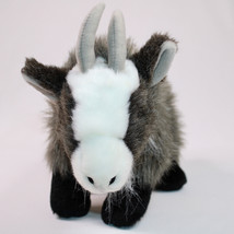 Demdaco Nat &amp; Jules Charcoal Gray Kids Plush Stuffed Animal Toy Billy Goat 11&quot; - £9.36 GBP