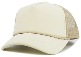 Ivory-Stone Foam Front Mesh Women Trucker Cap with Adjustable Snapback - $24.99