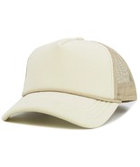 Ivory-Stone Foam Front Mesh Women Trucker Cap with Adjustable Snapback - $463.92 MXN