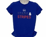 Under Armour Stars &amp; Stripes Women’s Blue Short Sleeve T-Shirt Tee Size ... - £10.32 GBP