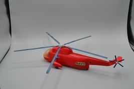 Aurora Processed Plastics Red Chopper US Navy Helicopter Toy Vintage 1960s - $38.69