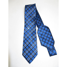 Mens Steven Land Density 100% Silk Crystal Tie/Hankie Set CR29-04 Royal Blue image 3