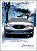 2006 Buick Lucerne Sedan Vintage Print Ad Winter Snow Ice Scrape Wall Art Photo - £8.46 GBP