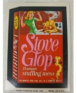 1974 Topps Wacky Packages Stove Glop Sticker Card Tan Back Series 10 - £11.46 GBP
