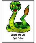 One Eyed Python Novelty Adult Stag Night Hen Night Fun Funny Poster High... - £5.41 GBP+