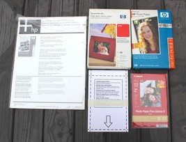 Photo Glossy Paper Lot -4 x 6/8.5 x 11  HP Premium, Premium +, Canon Pap... - £6.15 GBP