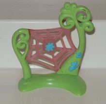 Hasbro Littlest Pet Shop Replacement Green &amp; Pink Spider Web Base Accessory LPS - £7.71 GBP