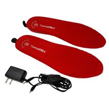 ThermaCELL Heated Insoles THS-02 X-Large Red with Charger Tested Working - $34.98