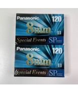 New Panasonic 8mm 120 SP Camcorder Video- 2 Tape Special Events Standard... - $12.13