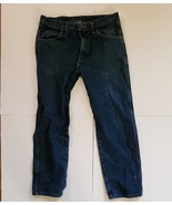 Rustler By Wrangler Mens Jeans 34X 30 100% Cotton Dark Blue Relaxed Fit - €11,96 EUR