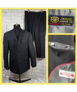 Paolo Giardini Traje De Hombre 100% Tetron Microfibra 3 Botones 42R 36R ... - $62.35